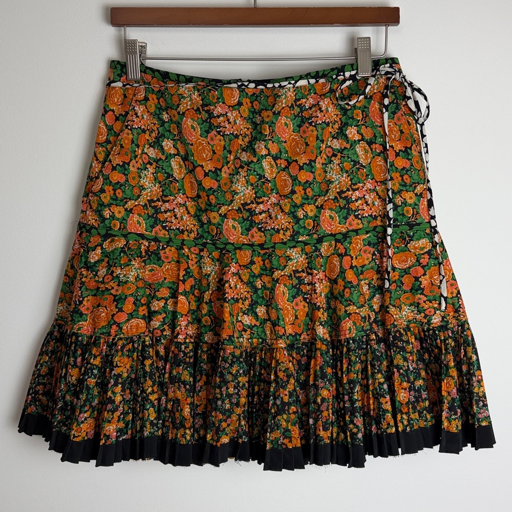 Coach Multicolor Floral paneled Skirt size 2 - Picture 2 of 16
